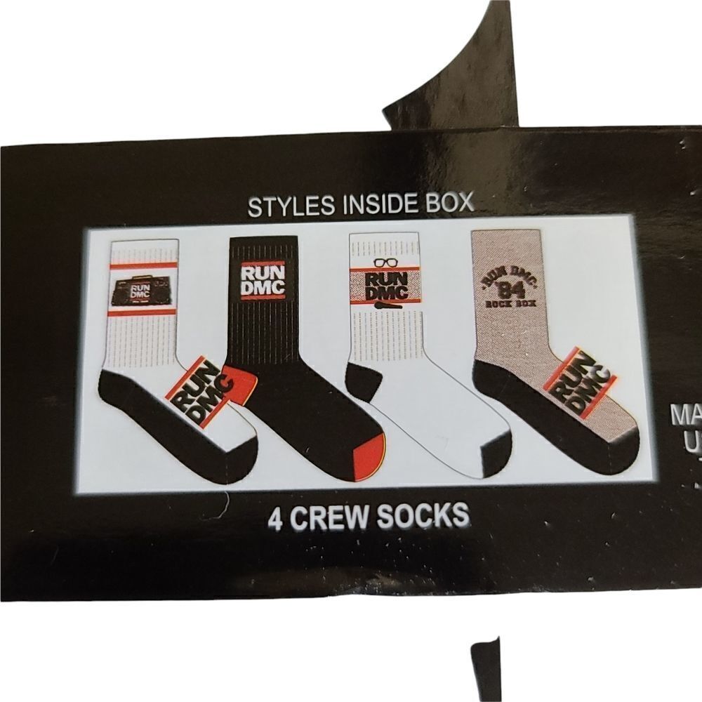 Run DMC NIB Crew Socks - Picture 3 of 4